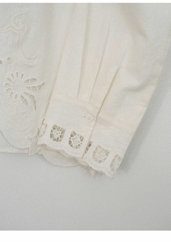 アンヌーク anuke 2026Prefall トップス Cutwork Opencollar Shirts 9 