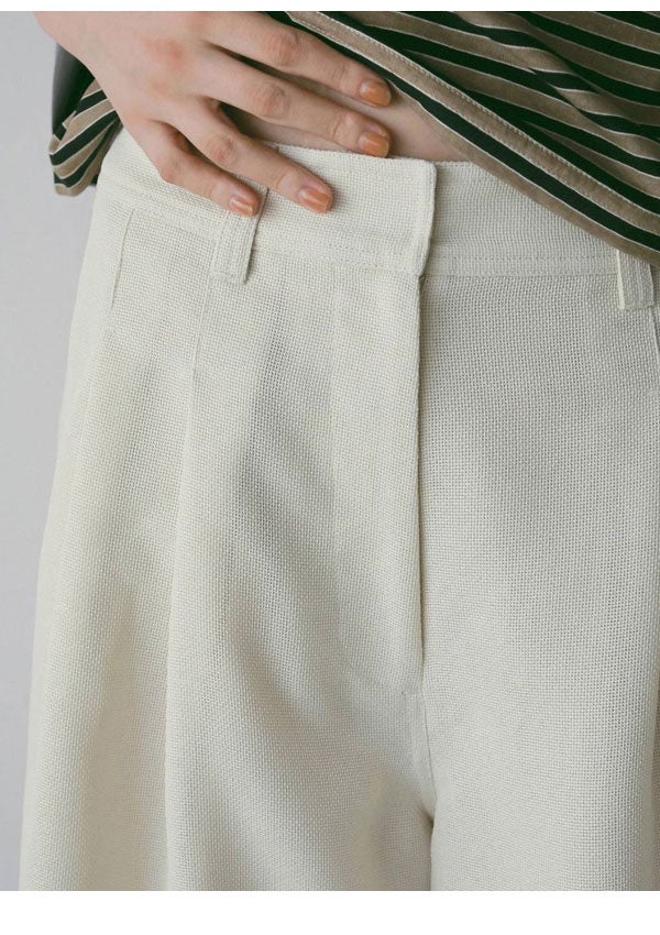 即納】 アンヌーク anuke 2026springsummer ボトムス Tuck Half Pants