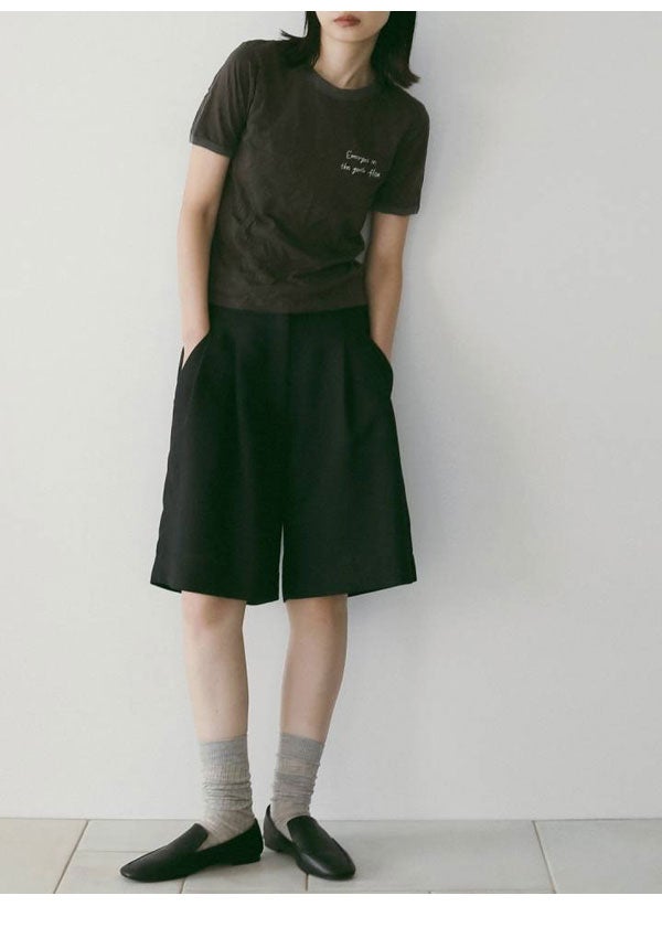 即納】 アンヌーク anuke 2026springsummer ボトムス Tuck Half Pants