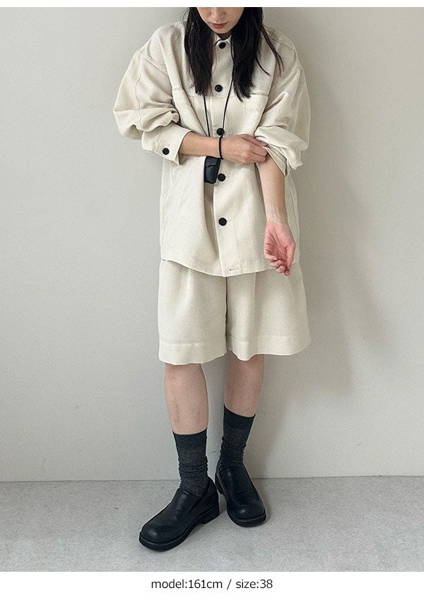 即納】 アンヌーク anuke 2026springsummer ボトムス Tuck Half Pants