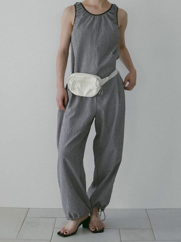 即納】アンヌーク anuke 2026SpringSummer オールインワン Uneck Check 