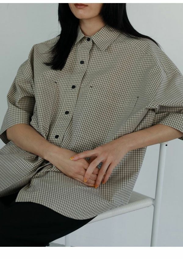 即納】 アンヌーク anuke 2026SpringSummer トップス Check Over