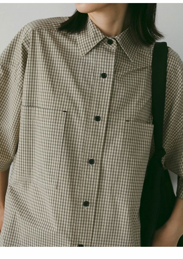 即納】 アンヌーク anuke 2026SpringSummer トップス Check Over
