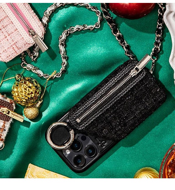 iPhone対応】 エジュー ajew tweed cadenas zipphone case 2月中旬