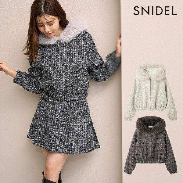 SALE50%OFF】【即納】 スナイデル SNIDEL アウター フォックスニット