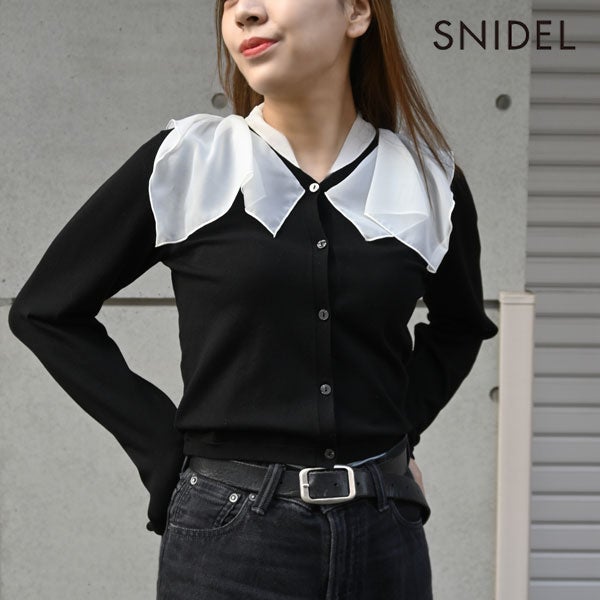 SALE50%OFF】【即納】 スナイデル SNIDEL トップス シアーカラーニット 