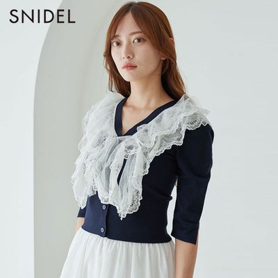 SALE50%OFF】【即納】 スナイデル SNIDEL トップス 25秋冬 レース 