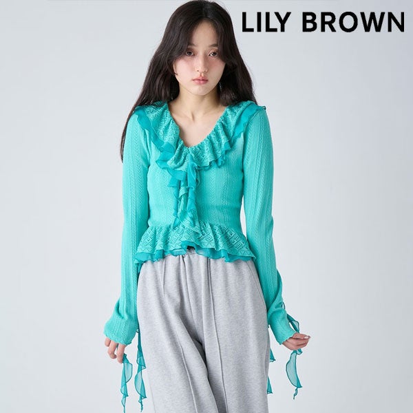 完売色♥️新品タグ付き✨ LILY BROWN 2wayデコルテフリルトップス トップス｜LILY BROWN（リリー ブラウン）の通販サイト【公式】