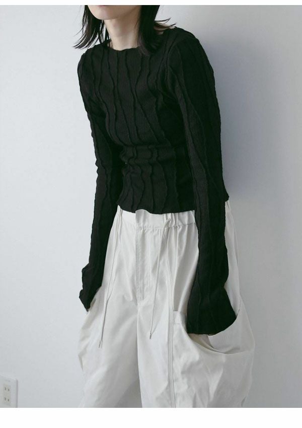 即納】 アンヌーク anuke 2026springsummer トップス Random Pintuck