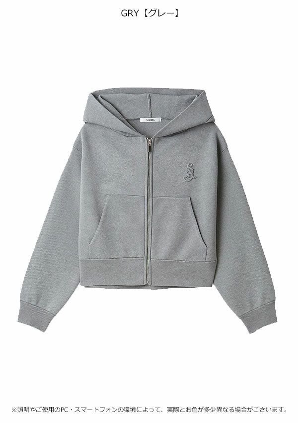SNIDEL スナイデル ショートニットパーカー GRY グレー FREE 新品 SALE40%OFF】【即納】スナイデル SNIDEL トップス 26春夏 ショート