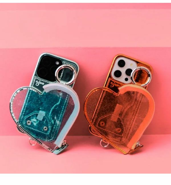 即納】【iPhone対応】 エジュー ajew PVC heart planet pocket case