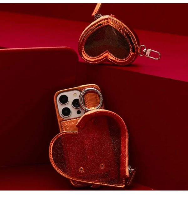 即納】【iPhone対応】 エジュー ajew PVC heart planet pocket case