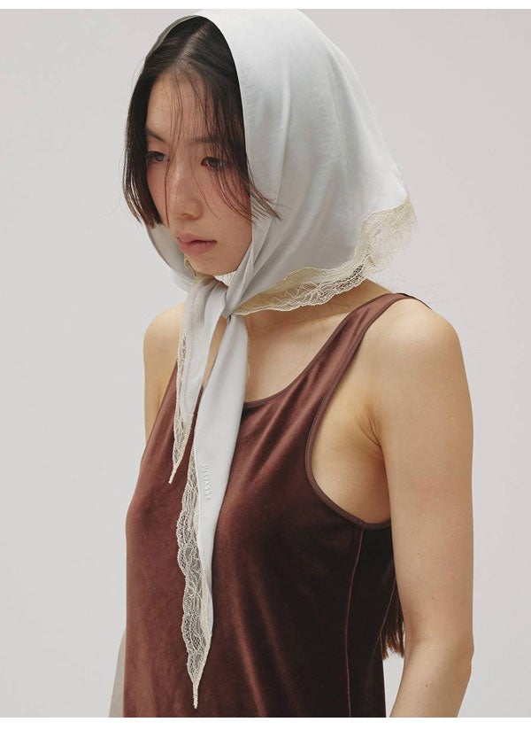 即納】トゥデイフル TODAYFUL 2026Prefall 小物 Satin Lace Scarf