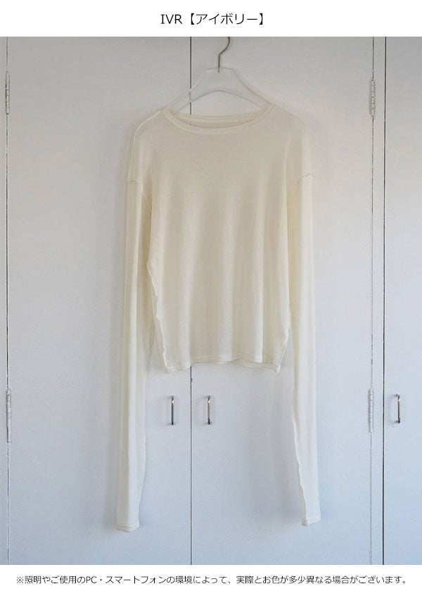 即納】 アンヌーク anuke 2026springsummer トップス Sheer Long T