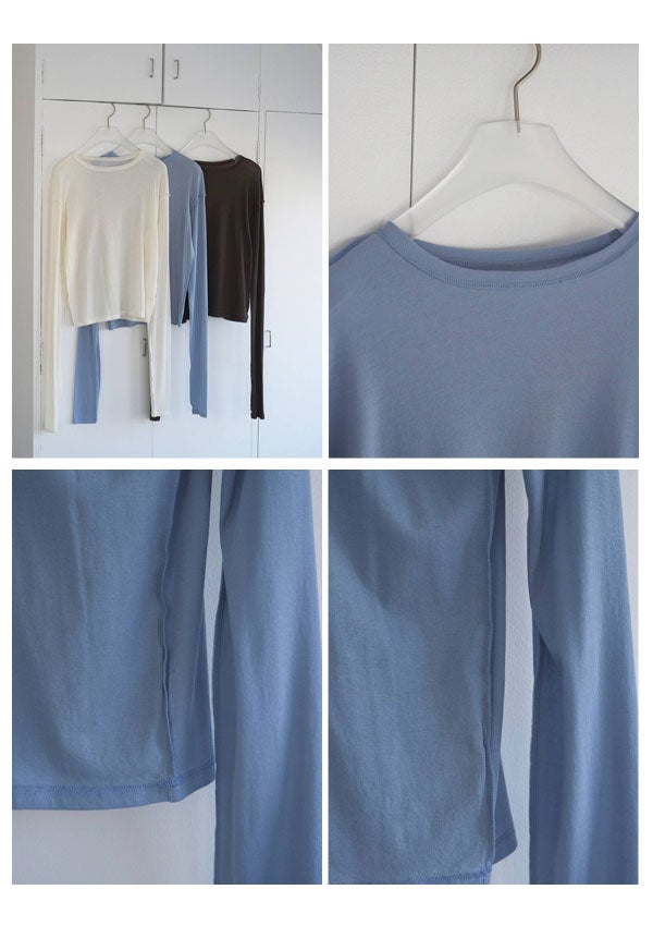 トップス SatinTailoredShirts anuke 即納】 アンヌーク anuke 2026springsummer トップス Sheer Long T