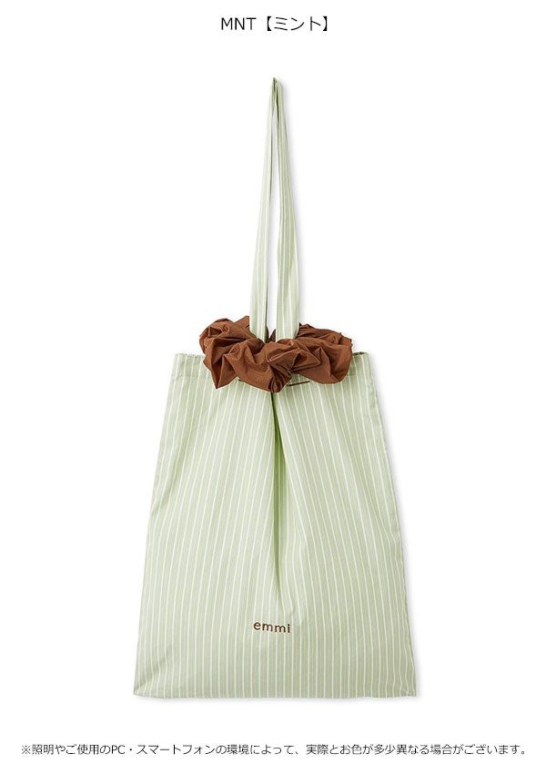 シュシュ付きemmiロゴトートバッグ | DOUBLE HEART(ダブルハート