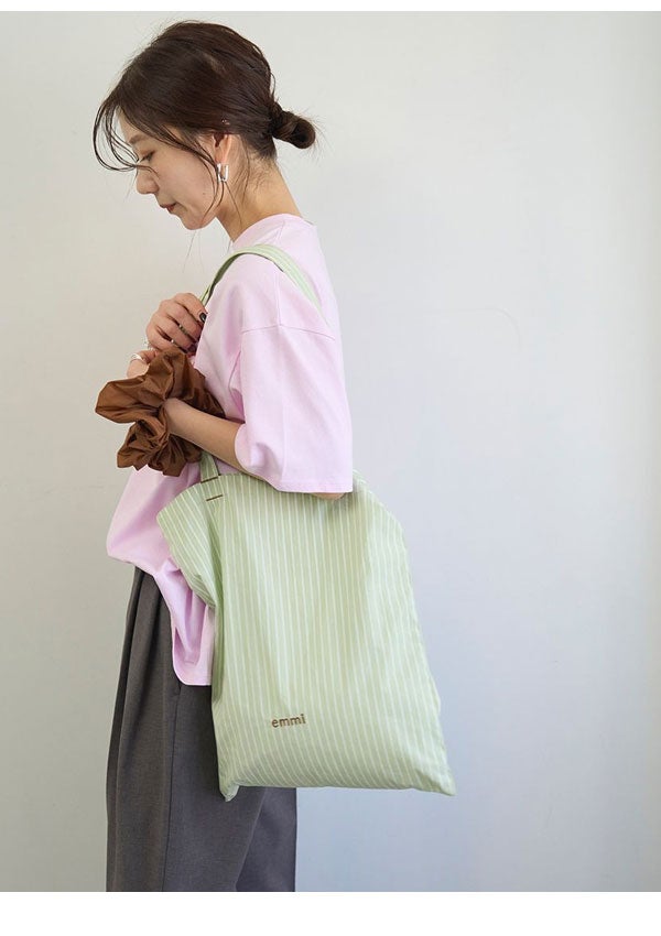 シュシュ付きemmiロゴトートバッグ | DOUBLE HEART(ダブルハート