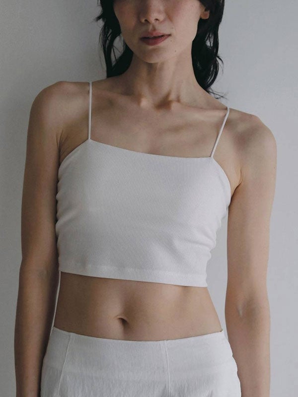 即納】アンヌーク anuke 2026Prefall トップス Padin Half Camisole パ
