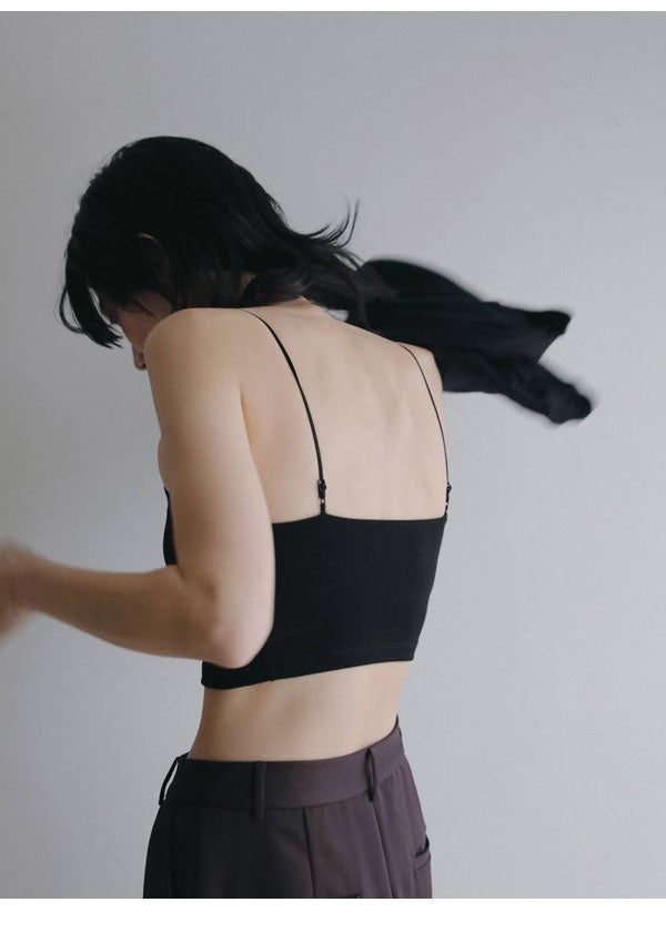 即納】アンヌーク anuke 2026Prefall トップス Padin Half Camisole パ