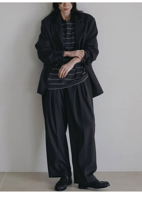 アンヌーク anuke 2026Prefall トップス Border Loose Polotops 7月