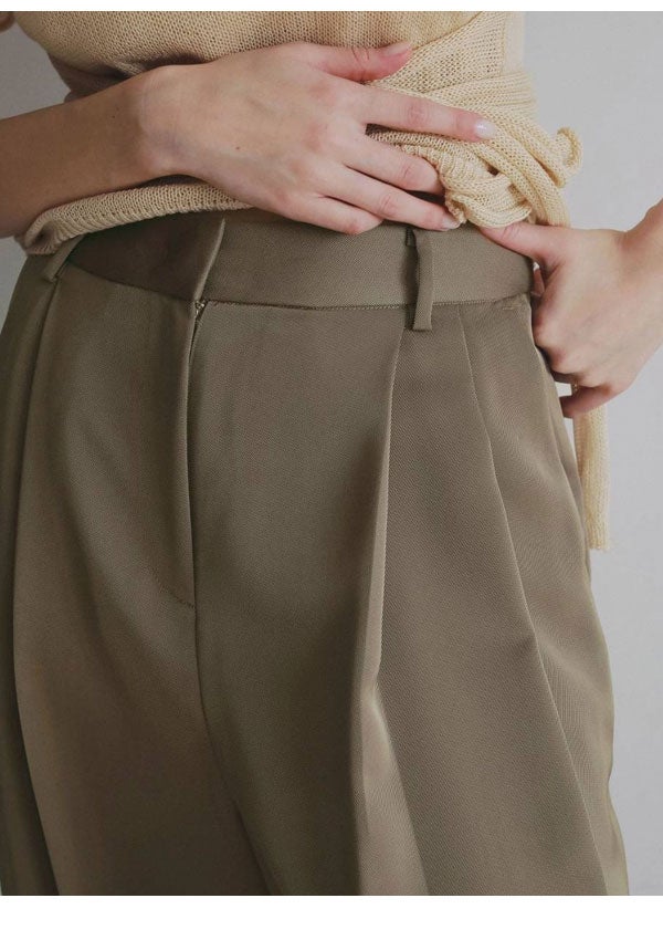 即納】 アンヌーク anuke 2026Prefall ボトムス Twill Satin Pants