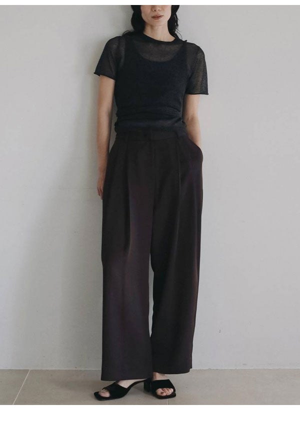 即納】 アンヌーク anuke 2026Prefall ボトムス Twill Satin Pants