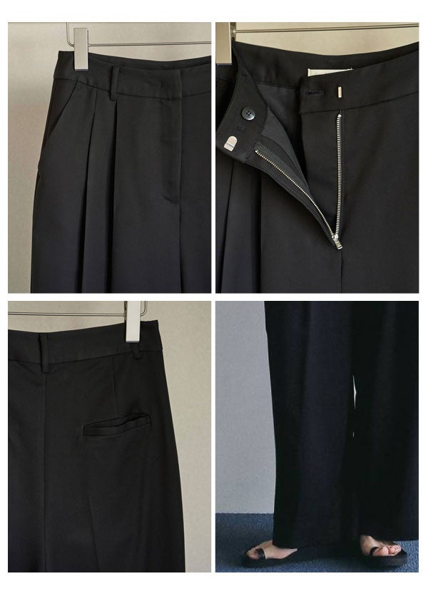 即納】 アンヌーク anuke 2026Prefall ボトムス Twill Satin Pants