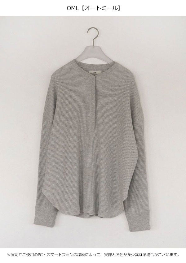 即納】アンヌーク anuke 2026Prefall トップス Waffle Loose