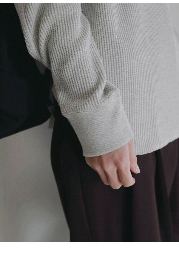 即納】アンヌーク anuke 2026Prefall トップス Waffle Loose