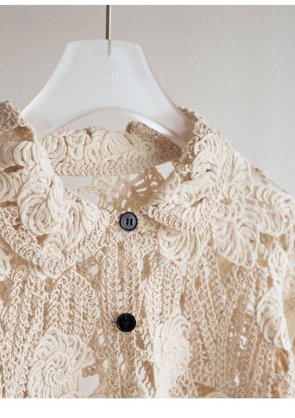 即納】アンヌーク anuke 2026Prefall トップス Embroidery Over Shirts