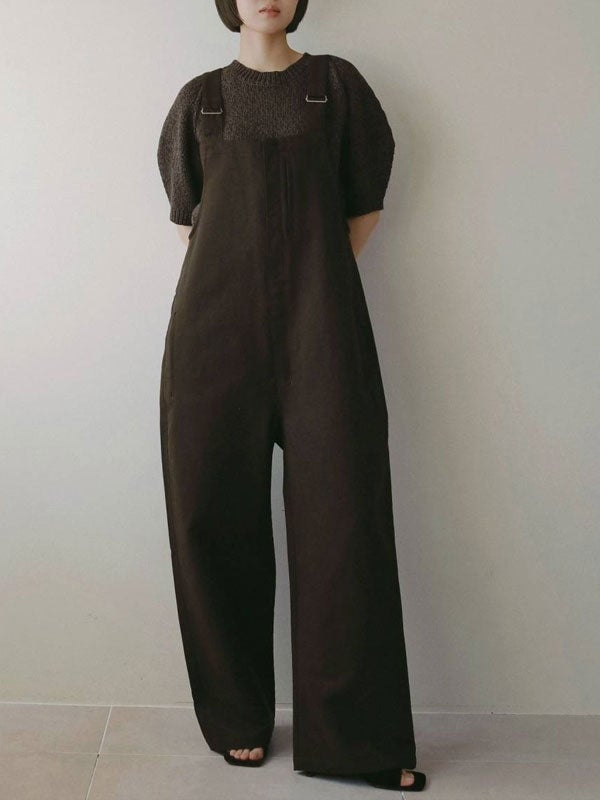 アンヌーク anuke 2026Prefall オールインワン Cotton Wide Salopette