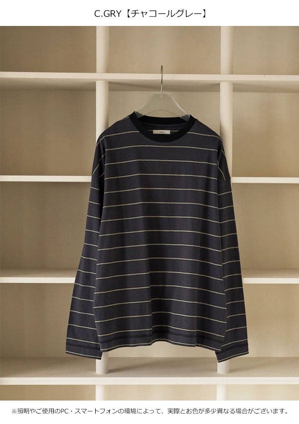 即納】アンヌーク anuke 2026Prefall トップス Border Loose Long T