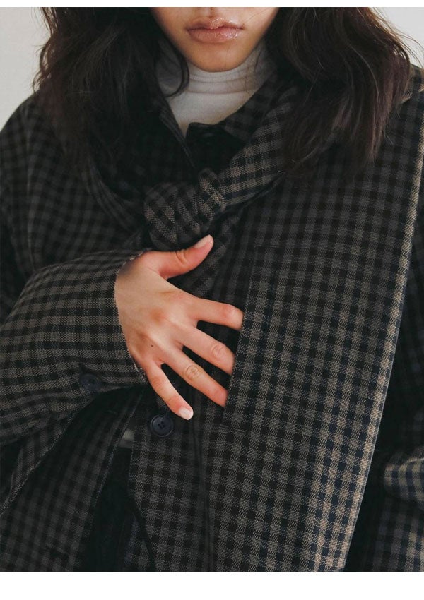 アンヌーク anuke 2026Prefall アウター Check Coverall Jacket 9月