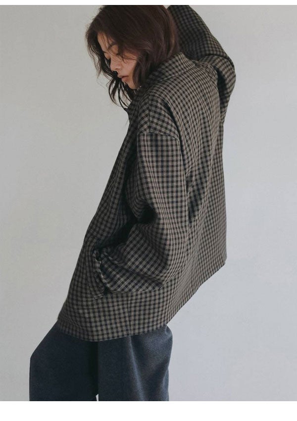 アンヌーク anuke 2026Prefall アウター Check Coverall Jacket 9月