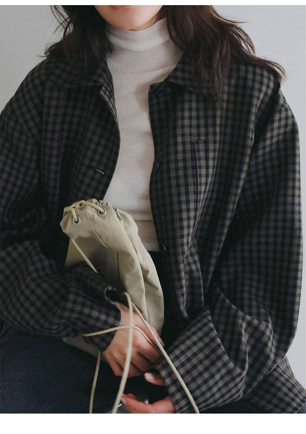 アンヌーク anuke 2026Prefall アウター Check Coverall Jacket 9月