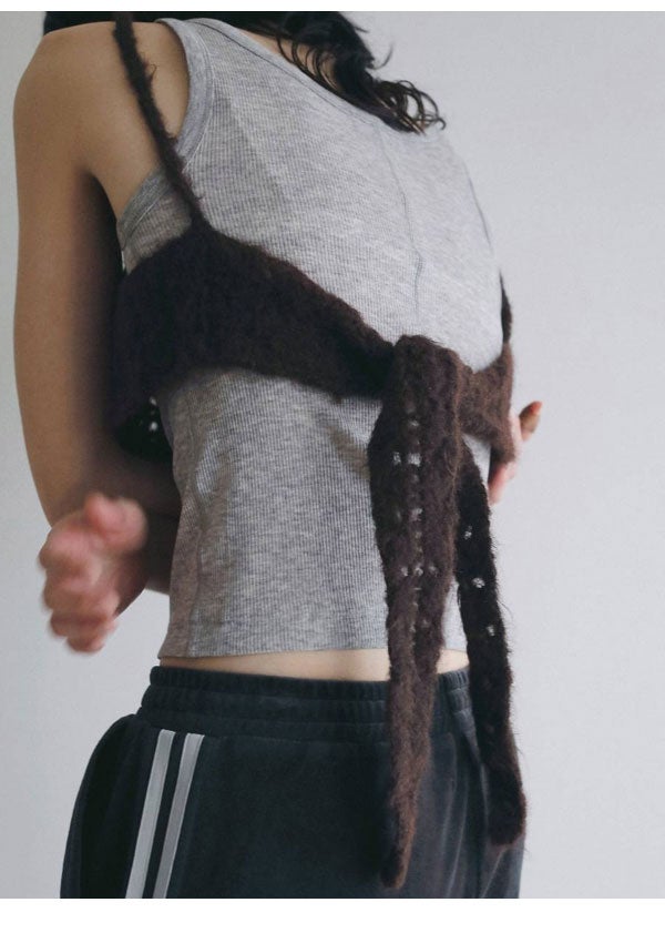 アンヌーク anuke 2026Prefall トップス Crochet Knit Bustier 7月中旬