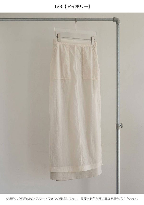 即納】 アンヌーク anuke 2026Prefall ボトムス Sheer Workpocket