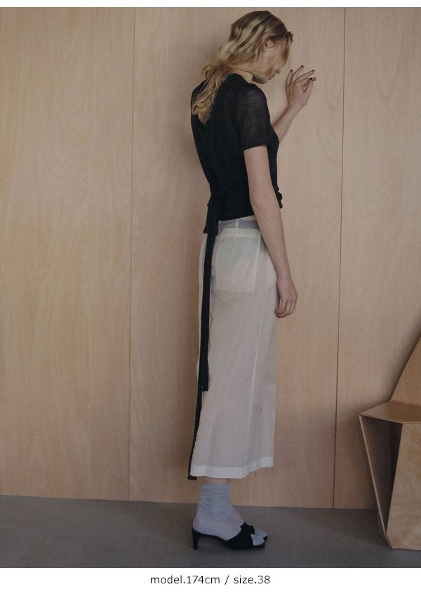 即納】 アンヌーク anuke 2026Prefall ボトムス Sheer Workpocket