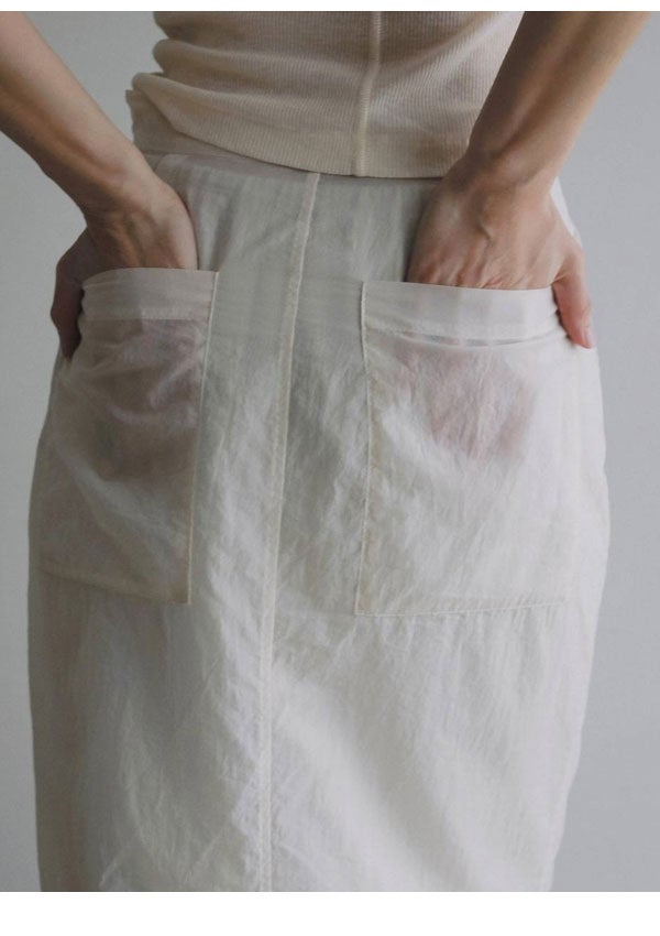 即納】 アンヌーク anuke 2026Prefall ボトムス Sheer Workpocket