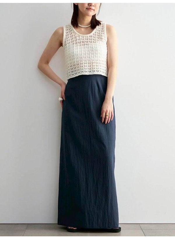 即納】アンヌーク anuke 2026Prefall トップス Pattern Knit Tanktop