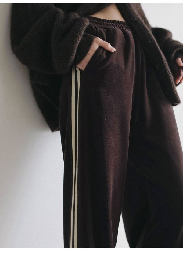 即納】アンヌーク anuke 2026Prefall ボトムス Velour Track Pants