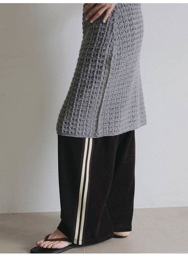 即納】アンヌーク anuke 2026Prefall ボトムス Velour Track Pants