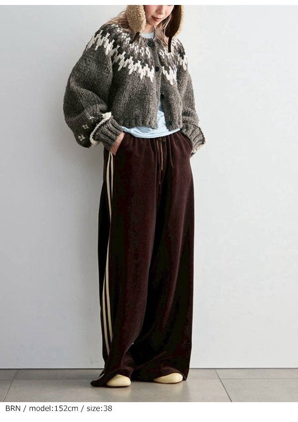 即納】アンヌーク anuke 2026Prefall ボトムス Velour Track Pants