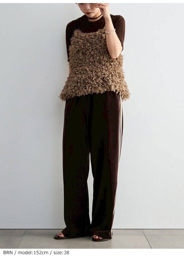 即納】アンヌーク anuke 2026Prefall ボトムス Velour Track Pants