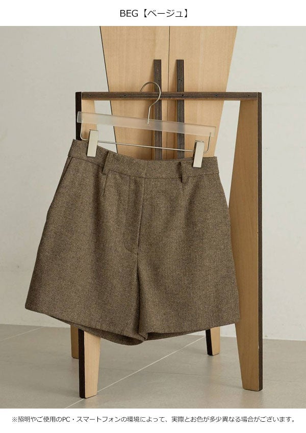 アンヌーク anuke 2026Prefall ボトムス Herringbone Short Pants 9月