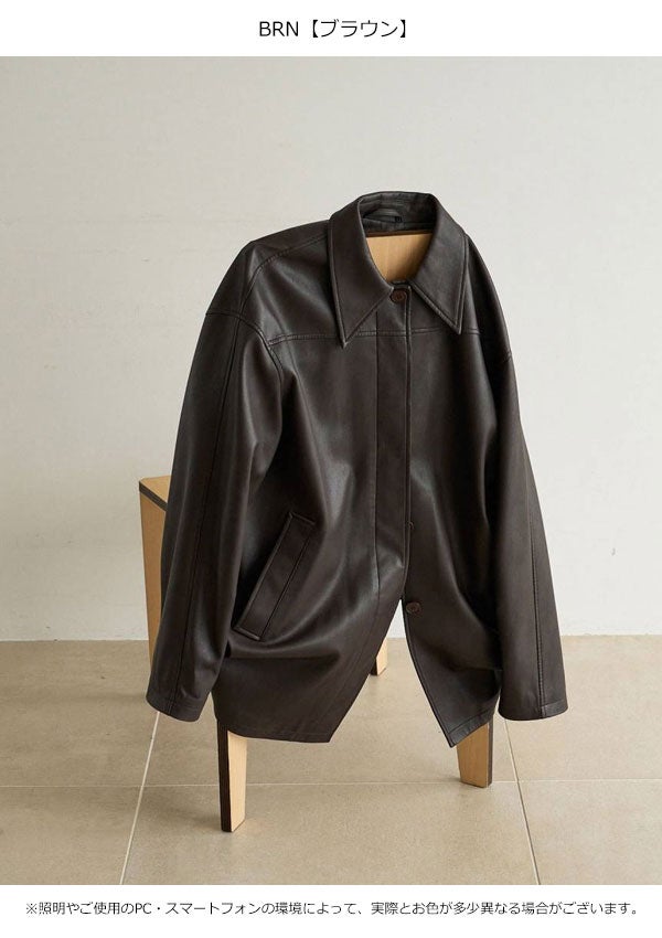 アンヌーク anuke 2026Prefall アウター Ecoleather Over Jacket 9月