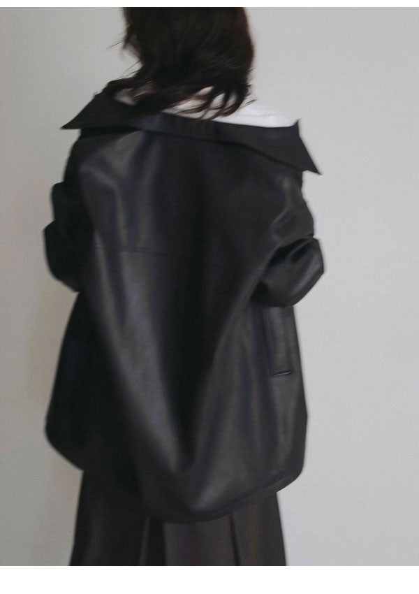 アンヌーク anuke 2026Prefall アウター Ecoleather Over Jacket 9月