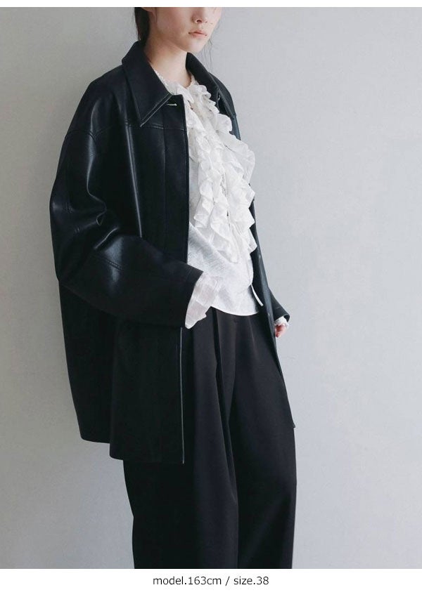 アンヌーク anuke 2026Prefall アウター Ecoleather Over Jacket 9月