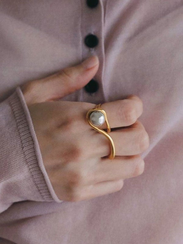 アンヌーク anuke 2026Prefall アクセサリー Ball Double Ring 7月中旬