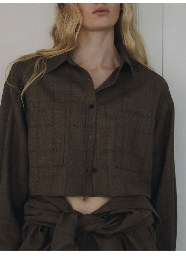 アンヌーク anuke 2026Prefall トップス Short Check Shirts 9月中旬